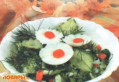 Салат из календулы