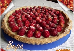 Рецепт: Песочный пирог с клубникой