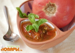Рецепт: Томатно-мятный соус