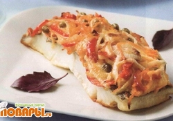 Рецепт: Рыба в овощной "шубке"