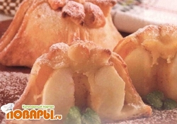 Рецепт: Яблоки в творожном тесте