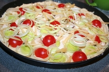 Шаг 3: Досыпаю оставшиеся кольца порея