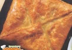 Пирог с копченой пикшей