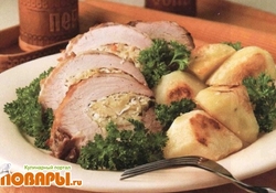 Рецепт: Свинина фаршированная