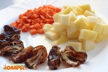 Шаг 2: Нарезаем все кубиками (в оригинальном …