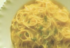 Спагеттини в тыквенном соусе