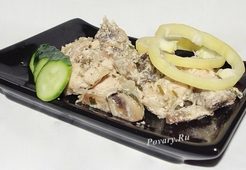 Курочка с шампиньонами