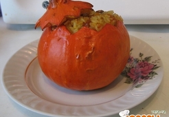 Тыква с сухофруктами и орехами