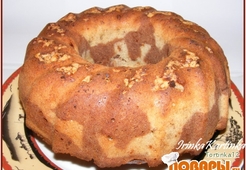 Мраморный банановый кекс