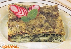 Пирог со шпинатом "Рыбачка"