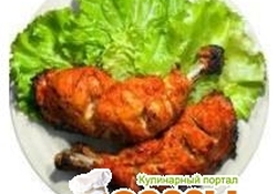 Рецепт: Цыпленок «Тандур»