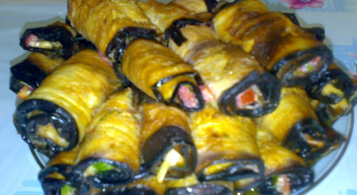 Рулетики из баклажанчиков