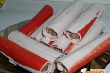 Шаг 3: свернуть и обжарить в кляре.