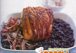 Рецепт: Запеченная свиная нога