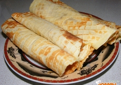 Рецепт: Ванильные вафельки домашние