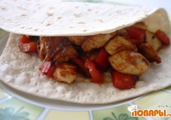 Рецепт: Куриная грудка с перцем и сыром