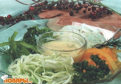 Салат из капусты со сладким перцем