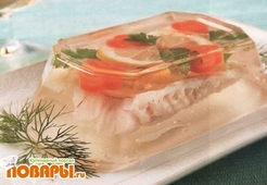 Судак заливной