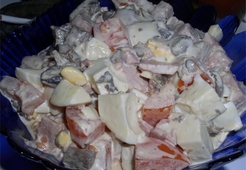 Салат с грибами