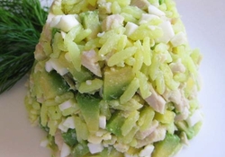 Рецепт: Салат с индейкой и авокадо