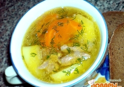 Рецепт: Картофельный суп «Деревенский»