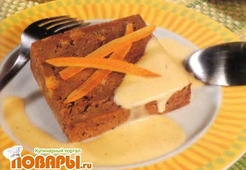 "Дипломат" с шоколадом и апельсиновыми цукатами