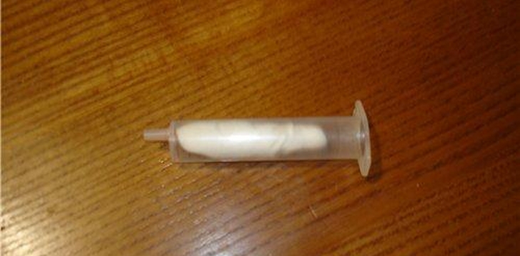 Шаг №2 Надпись шприцом от Бусинка