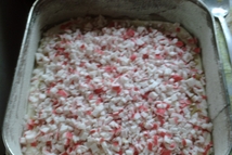 Шаг 4: Сверху выкладываем начинку слоями. Особого …