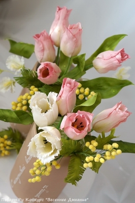 Фото «Торт "С приходом весны!"»
