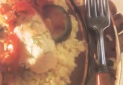 Палтус с кабачками