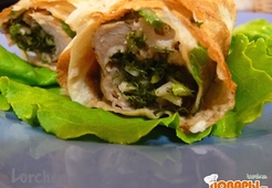 Куриные роллы на азиатский манер