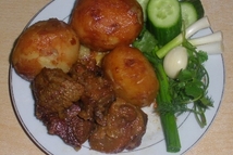 Шаг 4: Готовый казан-кабоб выложить на блюдо, …