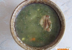 Зеленый борщ с крапивой и щавелем