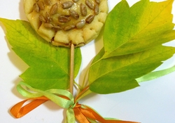 Рецепт: Булочки "Осенние цветы"