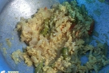 Шаг 3: Как только закипит осторожно перемешать, …