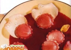 Рецепт: Профитроли из лепестков роз