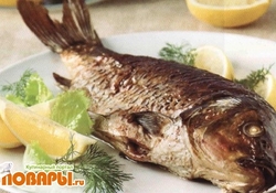 Рецепт: Карп жареный