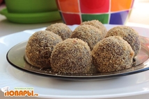 Шаг 4: Часть крошки убрала, чтобы потом …