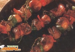 Рецепт: Маринованный кебаб из говядины