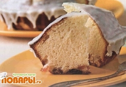 Пирог с лимонной глазурью