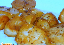 Рецепт: Картофель "печенный" на сковороде, только вкуснее