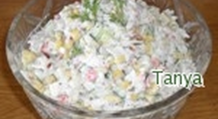 Салат с крабовыми палочками