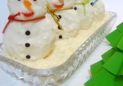 Рецепт: Меренги "Снеговики"