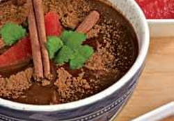 Рецепт: Шоколадный суп с грейпфрутом