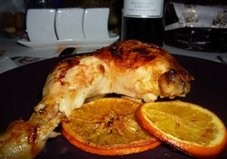 Рецепт: Ароматная курица в апельсиновом маринаде