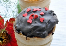 Рецепт: Маффины в вафельных стаканчиках