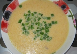 Рецепт: Крем-суп с лососем