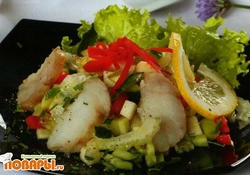 Рецепт: Рыбный салат с сельдереем по-манчестерски  