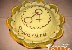 Рецепт: Десерт лимонный с бананами "Магнолия"