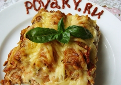 Рецепт: Каннеллоне из вафельных трубочек